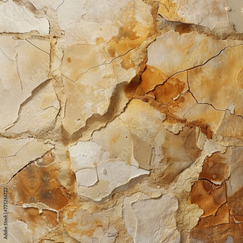 Rock abstract warm beige wall background