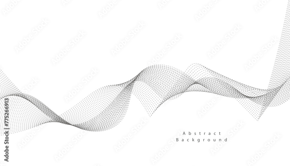 Abstract vector background with grey wavy lines Abstract vector background with grey wavy lines
