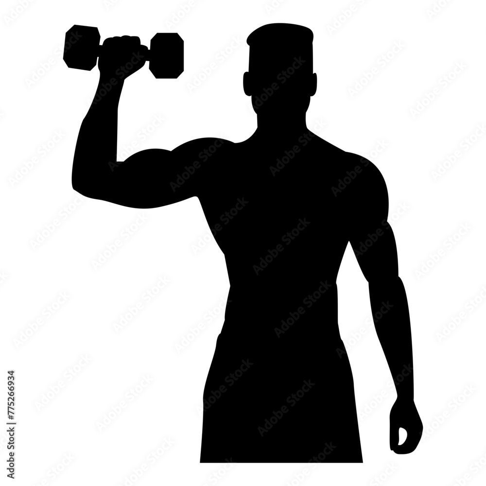 Man Gym Silhouette Man Gym Silhouette