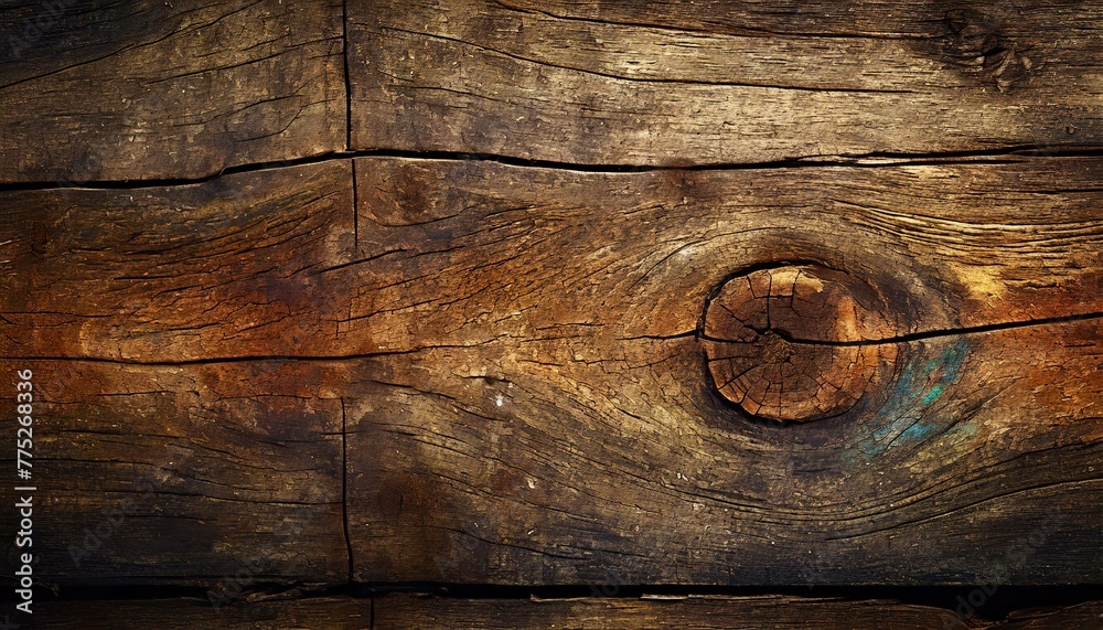 Fototapeta premium Rugged Elegance: Antique Wood Texture