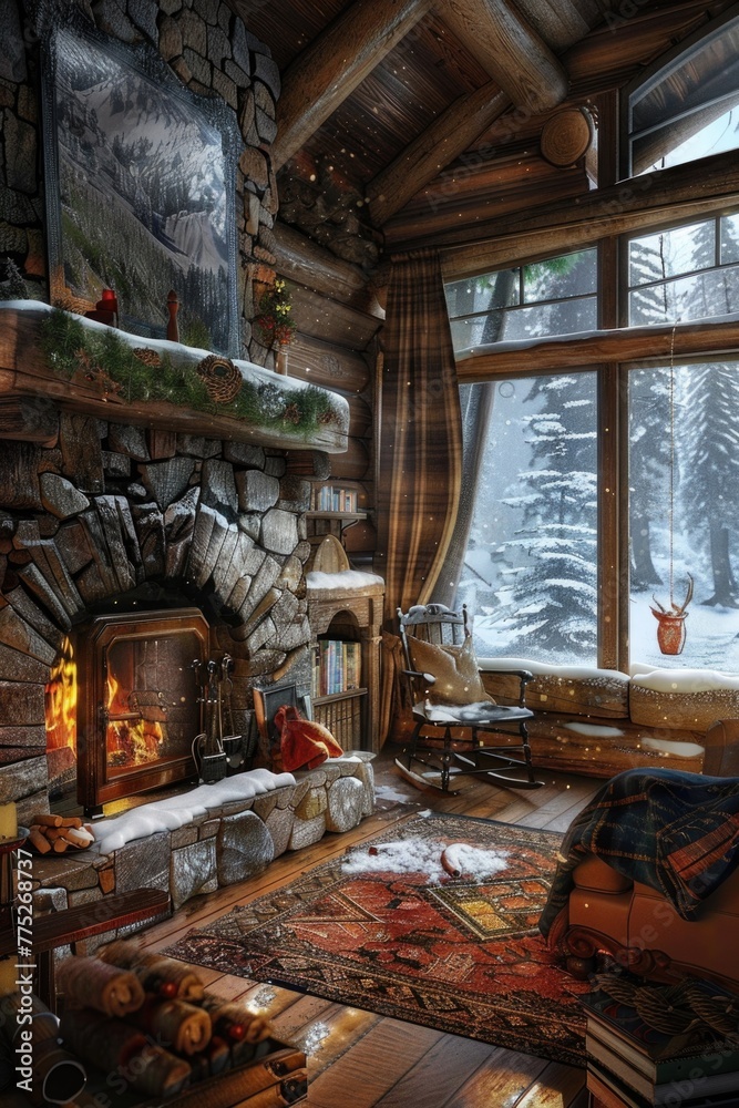 A warm and inviting living room with a fireplace, perfect for home decor blogs A warm and inviting living room with a fireplace, perfect for home decor blogs