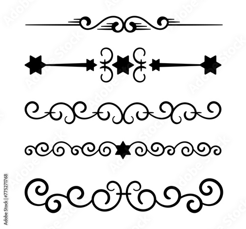Vector calligraphic and ornament design