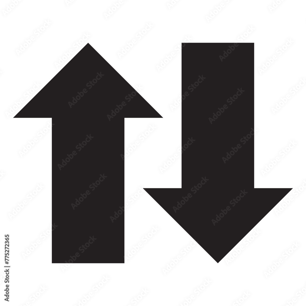 Up and down arrows Up and down arrows