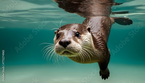 an-otter-diving-underwater-its-streamlined-body-c-upscaled_3