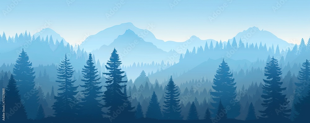 Fototapeta premium landscape cartoon background.
