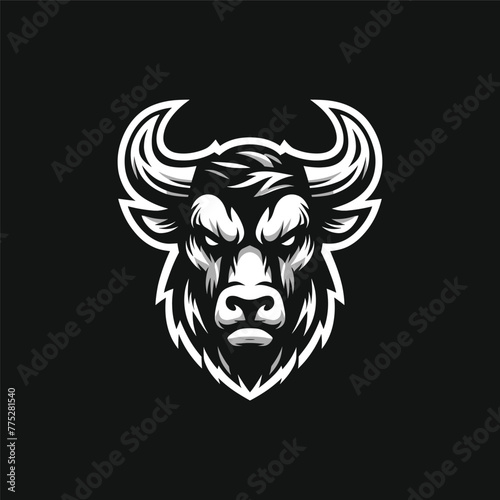 Wallpaper Mural Bull Head Logo Vector Illustration Torontodigital.ca