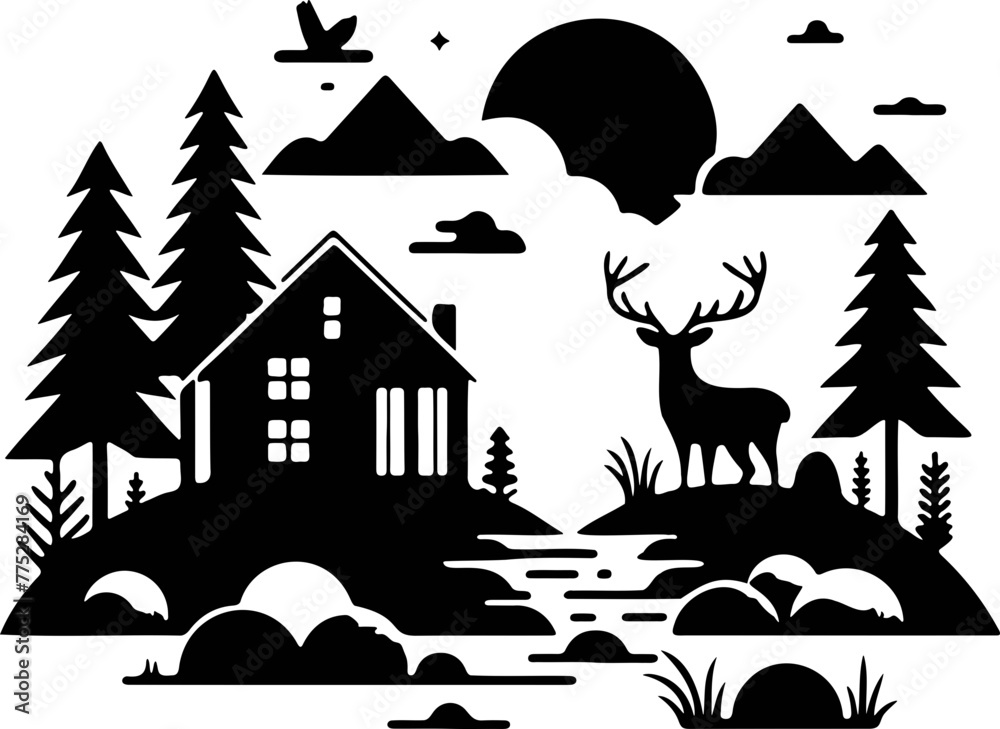 Deer Illustration 