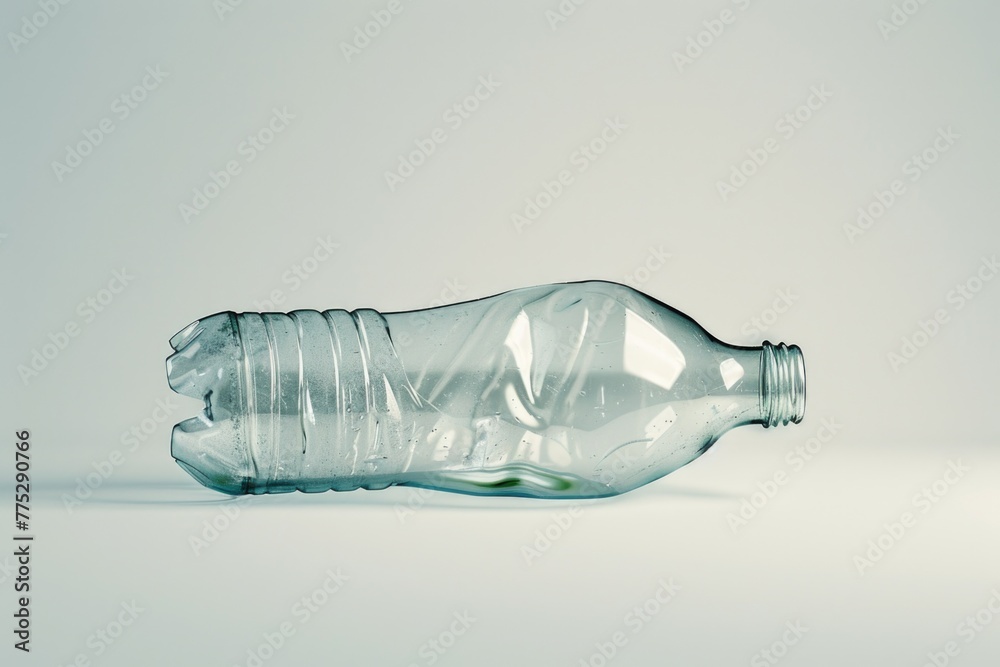 Clear bottle of water on a table, suitable for various concepts Clear bottle of water on a table, suitable for various concepts