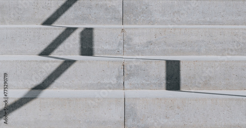 concrete staircase with a shadow