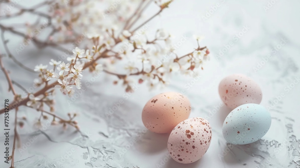easter eggs in a nest easter eggs in a nest