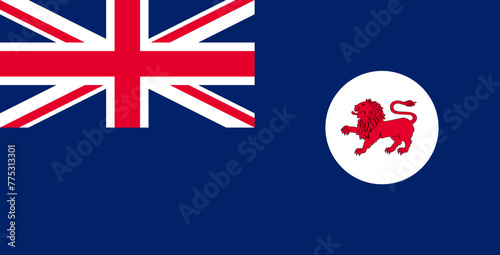 Flag of Tasmania. Illustration of Australian Flag of Tasmania © alexmak