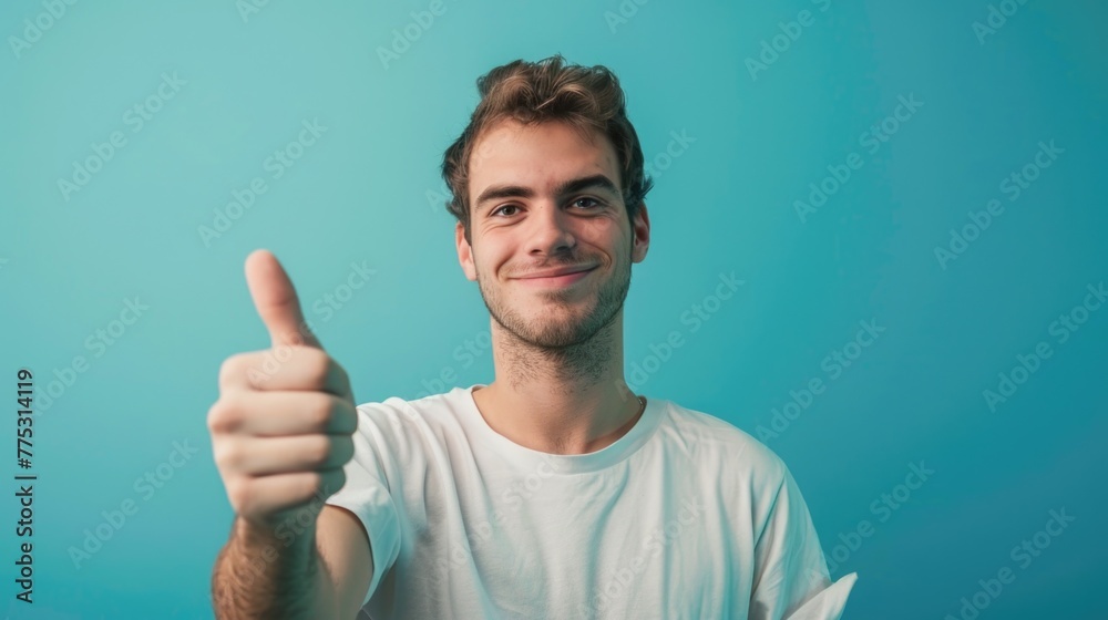 A man holding a toothbrush and showing thumbs up. Perfect for dental hygiene concepts A man holding a toothbrush and showing thumbs up. Perfect for dental hygiene concepts