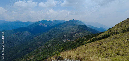 Ponmudi hill station, western ghats mountain range, Thiruvananthapuram, Kerala, landscape view