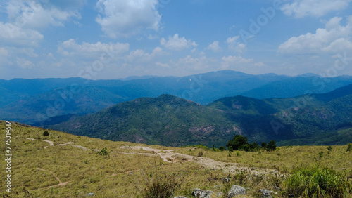 Ponmudi hill station, western ghats mountain range, Thiruvananthapuram, Kerala, landscape view