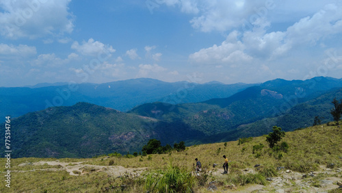 Ponmudi hill station, western ghats mountain range, Thiruvananthapuram, Kerala, landscape view