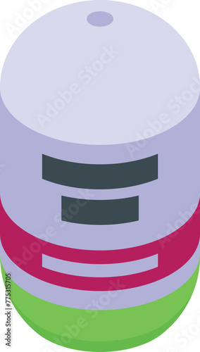 Rollon deodorant icon isometric vector. Spa skin perfume. Roll object