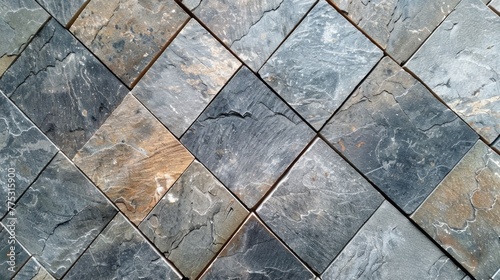 Detailed view of a tiled floor  suitable for architectural and interior design projects