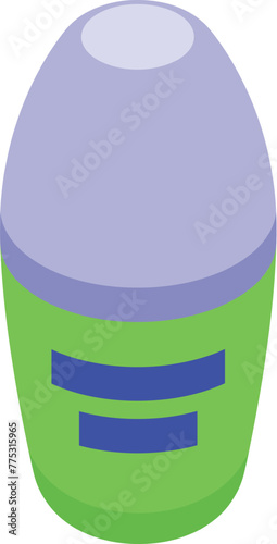 Cosmetic deodorant icon isometric vector. Sweat perfume. Person object