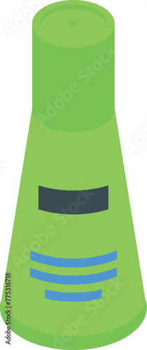 Bottle deodorant smell icon isometric vector. Flask deo pack. Natural freshness
