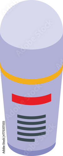 Vial deodorant icon isometric vector. Flask sign product. Person care cosmetic