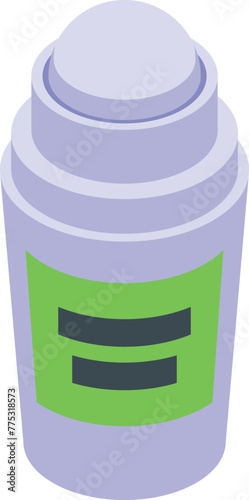 Spa freshness deodorant icon isometric vector. Skin perfume. Roll package