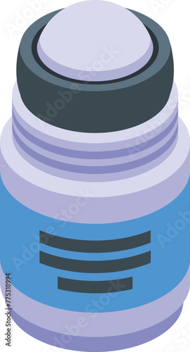 Smell ball icon isometric vector. Sign flask tube. Healthy liquid natural