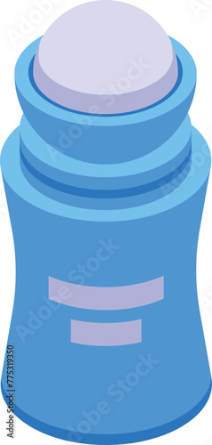 Ball deodorant cosmetic icon isometric vector. Tube fresh. Sign sweat clean