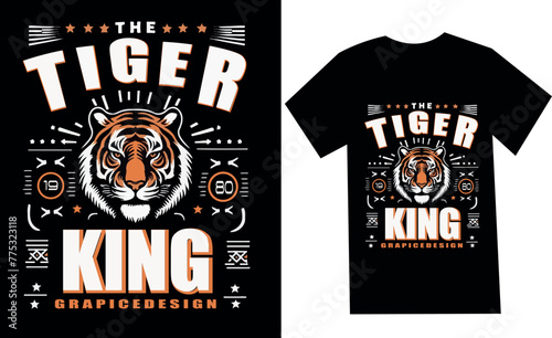 The Tiger King vector illustrator tshirt design
