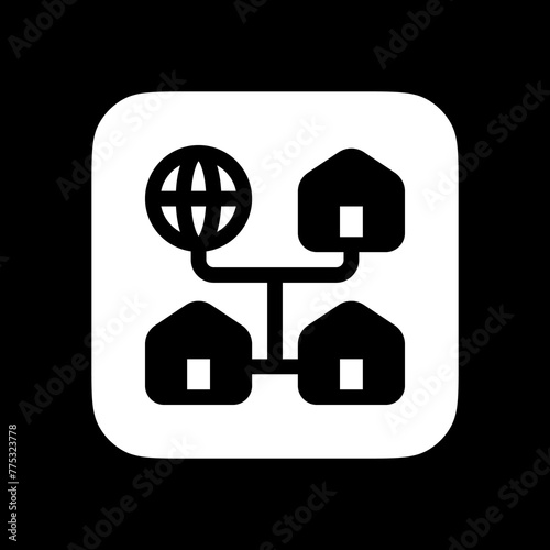 Editable local, home, network, LAN, connection vector icon. Remote work, job, profession, freelance. Part of a big icon set family. Perfect for web and app interfaces, presentations, infographics, etc