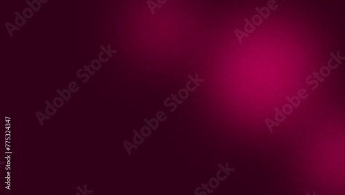 Magenta red color hexagon pattern slow motion on black background, dark color loop able minimal background photo