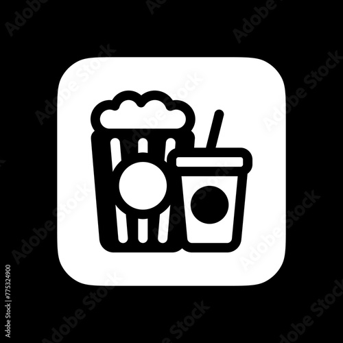 Editable popcorn, soda, snack, drink food, beverage vector icon. Movie, cinema, entertainment. Part of a big icon set family. Perfect for web and app interfaces, presentations, infographics, etc
