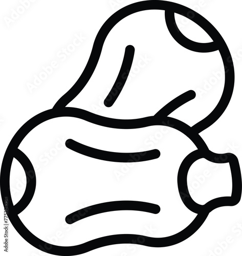 Zucchini squashes icon outline vector. Ripe marrow veggies. Vitamin garden crops