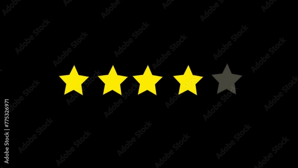 four star rating review  Customer feedback 4 star rating