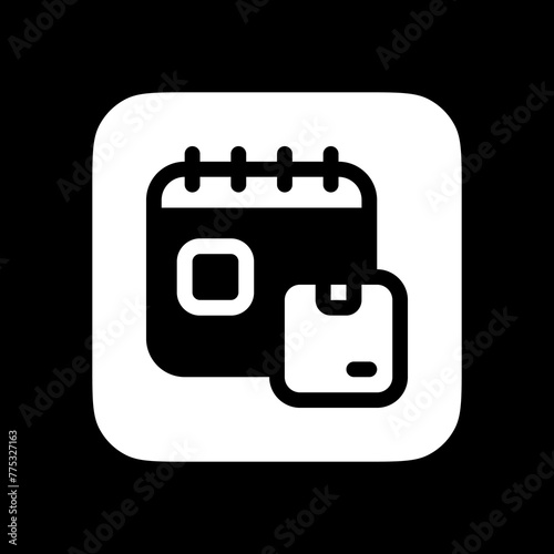 Editable package delivery schedule vector icon. Shipping, delivery, e-commerce, logistics. Part of a big icon set family. Perfect for web and app interfaces, presentations, infographics, etc