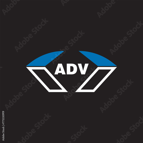 ADV letter logo design on white background. ADV logo. ADV creative initials letter Monogram logo icon concept. ADV letter design