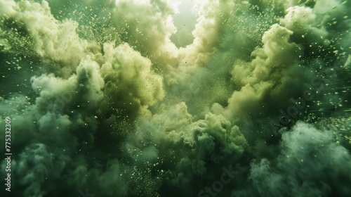 Green Powder Explosion
