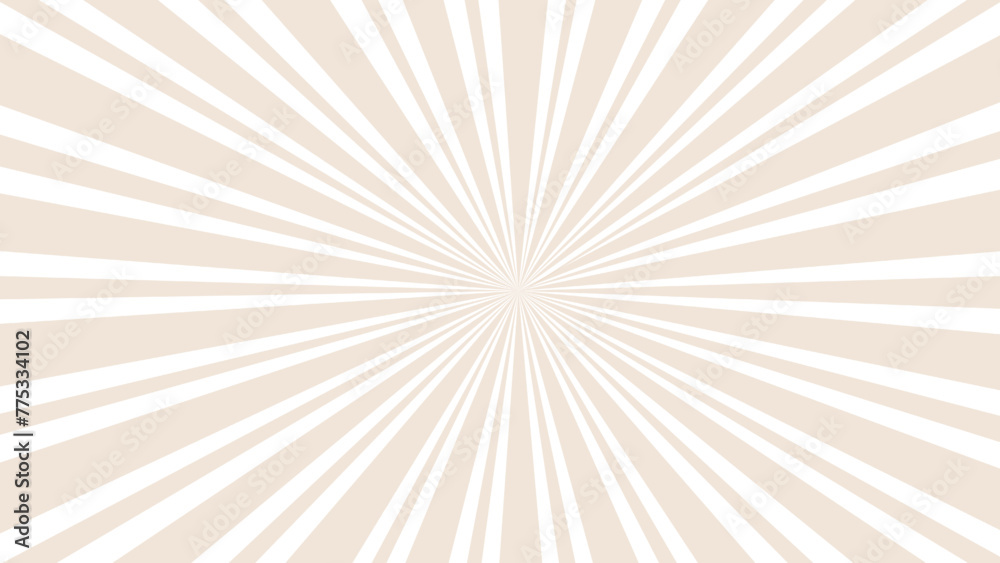 Obraz premium Beige and white sunburst background