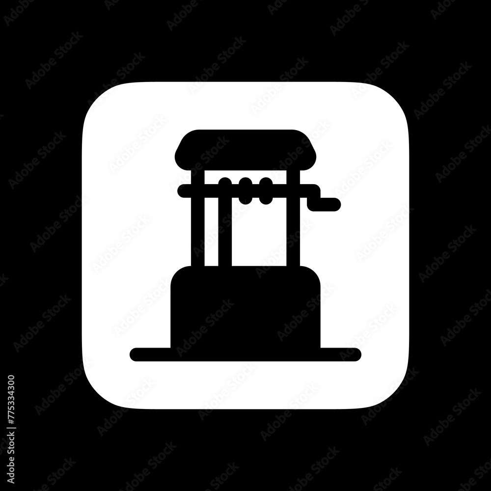 Editable water well vector icon. Water source, rural, structure. Part of a big icon set family. Perfect for web and app interfaces, presentations, infographics, etc Editable water well vector icon. Water source, rural, structure. Part of a big icon set family. Perfect for web and app interfaces, presentations, infographics, etc