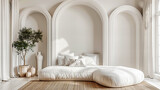Bali Inspired Bedroom Design, Natural Light and Elegant Decor, Luxurious and Serene Interior
