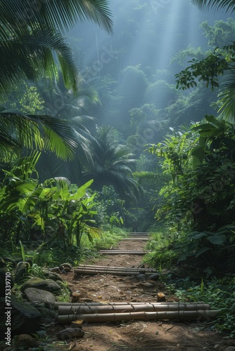 Navigating through the thick jungle  intertwining paths offer a backdrop for daring financial expeditions into the unknown.