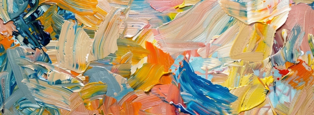 Vibrant abstract expressionism for backdrops