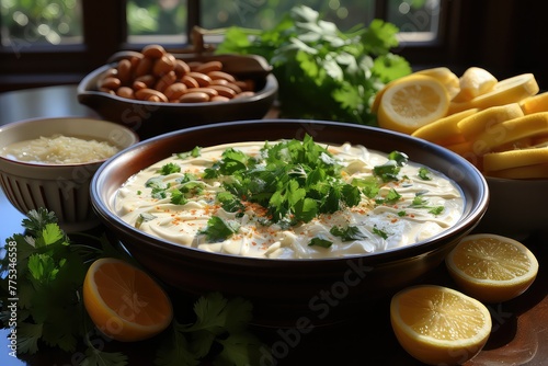 Yummy white chili! Cook beans, chicken, and add creamy cream cheese. Mix it up, so tasty! Warm and comforting, like a cozy hug for your tummy. Eat with joy! 