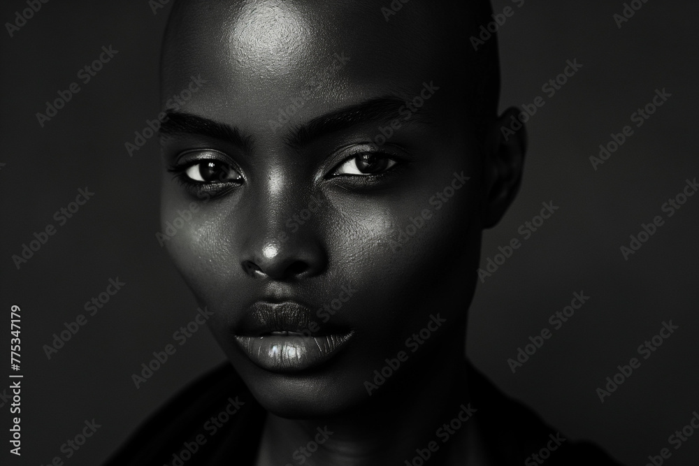Beauty portrait of an African woman, black woman, Beautiful black woman. Cosmetics, makeup and fashion, model, beautiful black woman Beauty portrait of an African woman, black woman, Beautiful black woman. Cosmetics, makeup and fashion, model, beautiful black woman