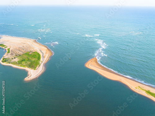 Beautiful scenery along the coast of Boao Yudai Beach, Qionghai, Hainan, China photo