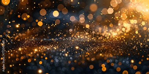 Background with gold particles