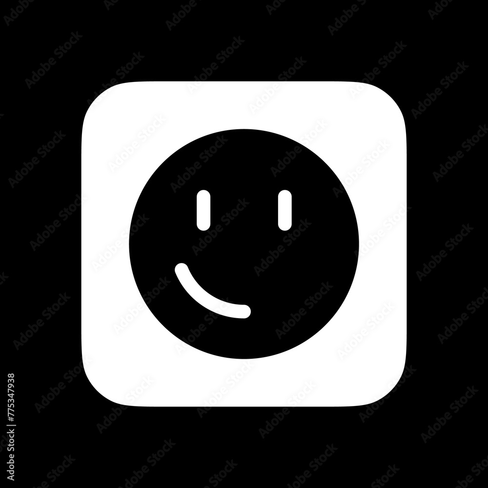Obraz premium Editable slight smile face vector icon. Part of a big icon set family. Perfect for web and app interfaces, presentations, infographics, etc