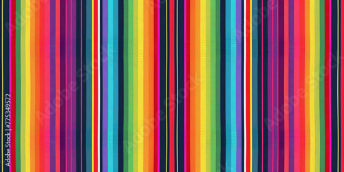 Blanket stripes seamless pattern. Backdrop for Cinco de Mayo party decor or ethnic Mexican fabric pattern with colorful stripes