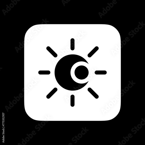 Editable vector sun and moon icon. Part of a big icon set family. Perfect for web and app interfaces, presentations, infographics, etc