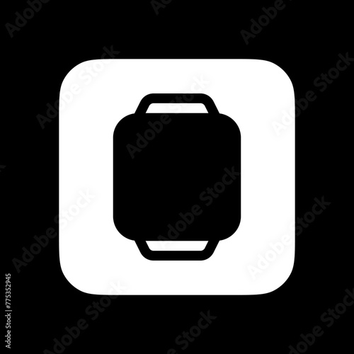 Editable vector blank square smartwatch screen icon. Part of a big icon set family. Perfect for web and app interfaces, presentations, infographics, etc