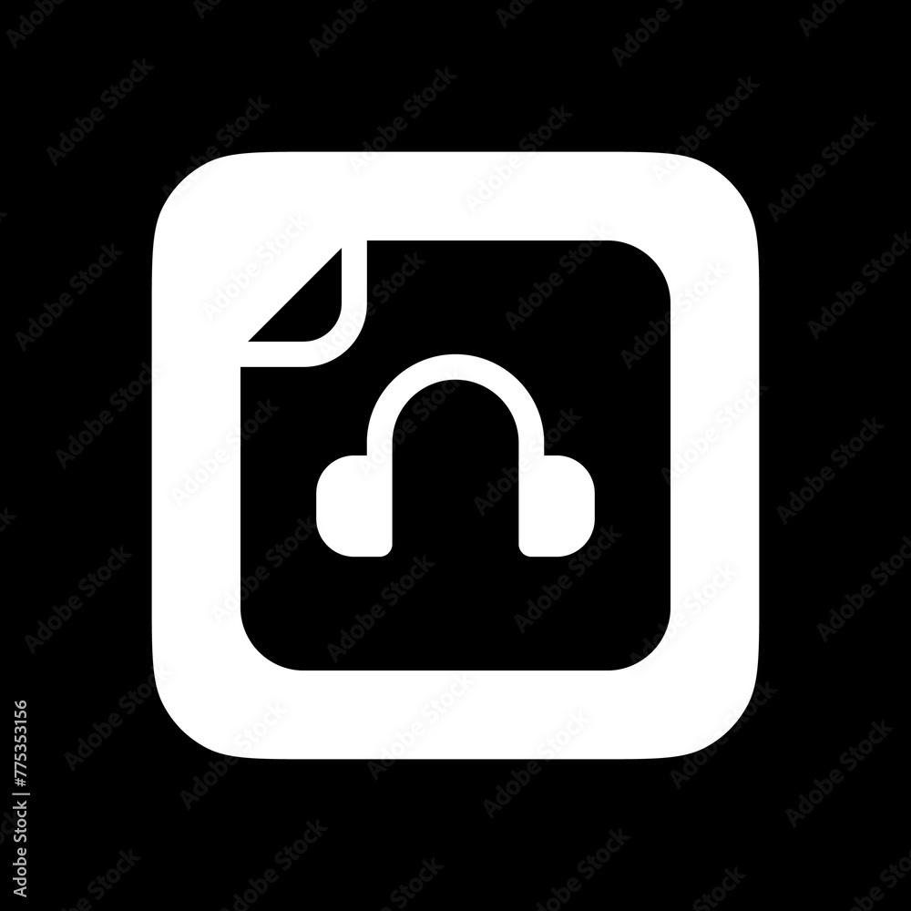 Editable vector audio recording file icon. Part of a big icon set family. Perfect for web and app interfaces, presentations, infographics, etc Editable vector audio recording file icon. Part of a big icon set family. Perfect for web and app interfaces, presentations, infographics, etc